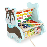 Mini Xylophone Toy Colorful Beads Educational Bead Maze Table for Kids