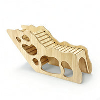 Hamster Tunnel with Ramp Climbing Wooden Hamster Smooth Pet Supply for Hamsters