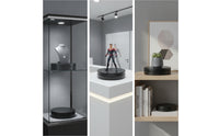 360 Degree Rotating Display Stand Stable Revolving Display Stand Low-Profile Motorized Turntable Compact for Online Sellers, Collectors, Livestreaming, Exhibitions