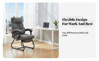 Reclining Sled Base Chair Ergonomic Design Office Furniture Support