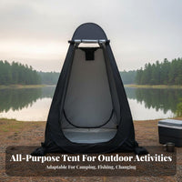 Multi-Purpose Outdoor Shower Tent Waterproof Quick-Setup Shower Tent Ventilated Design Portable Changing Room Lightweight for Families, Beachgoers, Fishing, Backyard, Road Trips, Photo Shoots