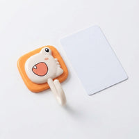 Mounting Hook, Little Dinosaur Hooks for Kids, Heavy Duty Sticky Wall Hooks, 5-10kg Capacity for Bathroom Kitchen