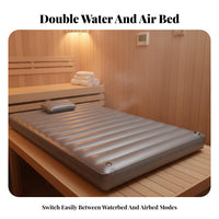 Constant Temperature Waterbed Multifunctional Double-Use Water Air Mattress Leak-Resistant Design Waterbed Mattress for Spa Professionals, Sauna