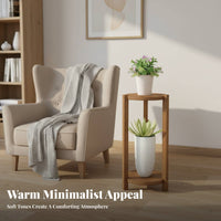 Multi-Tier Design Tiered Corner Plant Stand Minimalist Design Tiered Corner Stand Sturdy Construction Display Shelf Space-Saving for Home Decorators, Homeowners, Apartment Dwellers, Balcony, Living Room, Outdoor, Bedroom