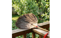 Handmade Feather Hand Fan with Wooden Handle Traditional Feather Hand Fan Elegant Vintage for Performers, Dancers, Stage Performance, Costume Styling, Photo Props, Home Decor