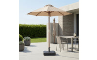 Square Patio Umbrella Base Heavy Duty Fillable Umbrella Base Sturdy Stand Long-Lasting for Backyard
