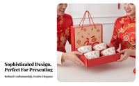 Double Happiness Symbol House-Shaped Gift Container Festive Design Favor Box Decorative Wedding Treat Holder Portable carrying aid for bridal party and bridegrooms, duos, occasion Hosts, Weddings, Parties, Holiday occasions, Christmas