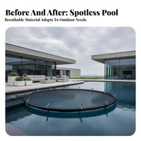 Round Pool Leaf Net Includes Fastening Clips Above Ground Pool Leaf Netting Easy Installation Winter Debris Net for Homeowners