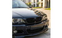 2 Pieces Kidney Grille with Vertical Slats Front Bumper Grille Direct Replacement Sporty Aesthetic ABS Construction Painted Glossy Surface Suitable for Car Styling German Vehicles