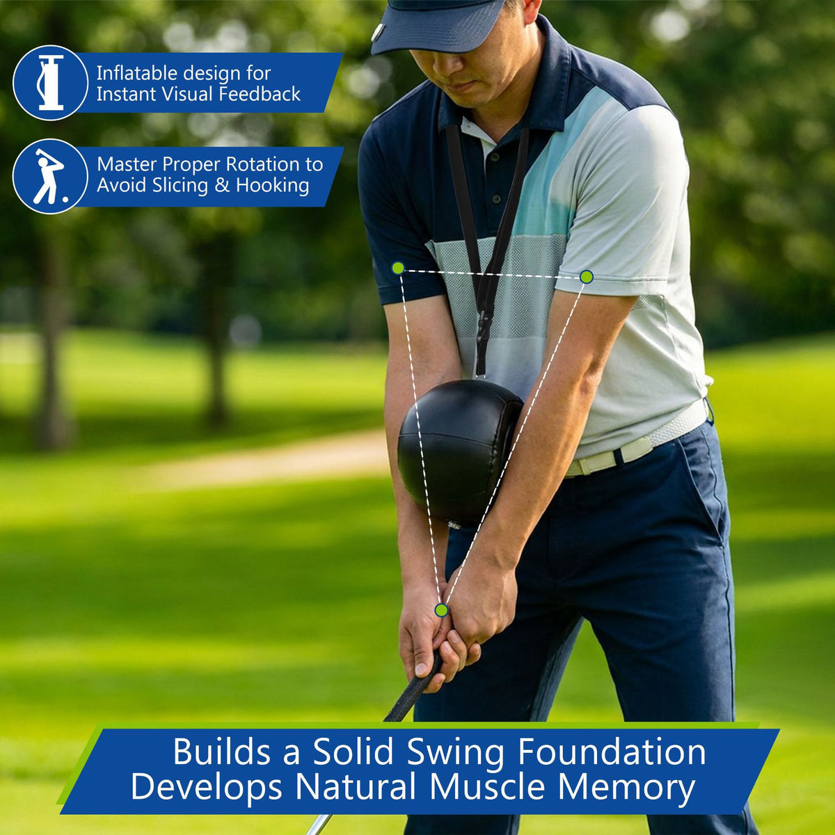 PVC Inflatable Golf Swing Trainer for Arm Correction