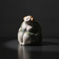 Ceramic Figurine Hand-Painted Girl Figurine Artistic Girl Figure for Home Stylists, Art Collectors, Shelf, Living Room, Entryway