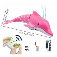 Remote Control Dolphin Boat Reusable Remote Control Animal Boat Realistic Design RC Dolphin for Bathtub