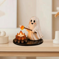 Hand-Painted Candle Holder with Figure Compact Tabletop Candle Holder Glossy Decor Cozy for Mantel