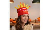 Party Prop Funny Taco Headpiece Novelty Tortilla Costume Hat Soft Polyester for Thanksgiving, Performance