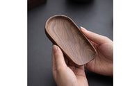 Walnut Tea Serving Board Smooth Wooden Serving Tray Simple for Hosts