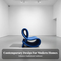 Hollow Backrest Sculptural Loop Chair archedd Shape Single Sofa Modern Design Living Room Furniture distinctive contour for Interior Designers, Homeowners, Book Lovers, Showroom, Reception Area, Art Gallery, perusing reading corner