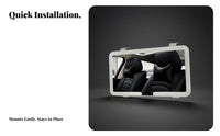 LED Car Vanity Mirror Built-in Battery Lighted Car Makeup Mirror for Commuters