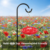 Nectar Dispenser for Hummingbirds Easy to Clean Hummingbird Nectar Feeder Multiple Feeding Ports Garden Supplies for Backyard, Patio, Outdoor