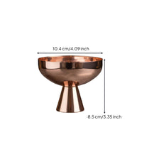 Metal Pedestal Bowl Elegant Ice Cream Bowl Polished Ice Cream Cup Reflective for Hosts