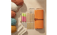 Crochet Hook Set Comfortable Crochet Set Lightweight Knitting Tool Kit for Crocheters, Beginners, Travel