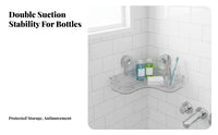 Suction Cup Corner Tray Drillnon-Drill Installation Wall-Mounted Rack