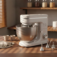 Multi Function Electric Stand Mixer Splash Guard Planetary Mixer Stainless Steel Bowl Kitchen Appliance Heavy Duty for Home Bakers, Caterers, Bakery, Restaurant