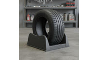 Lightweight Car Tire Display Rack Multi-Purpose Plastic Tire Display Stand Space Saving Wheel Rim Holder Stackable Design for Auto Repair Shops, Showroom, Garage, Exhibition, Warehouse