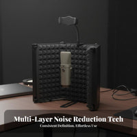 Audio Input Device Soundproofing Screen Noise Reduction Audio Input Device Reflection Screen Foldable Sound Absorbing Panel