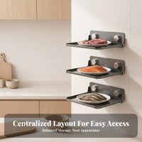 Metal Kitchen Prep Shelf Dark Gray Home Storage