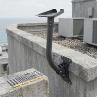 Curved Mounting Bracket Metal Adjustable Wall Mount Kit Powder Coated Outdoor Hardware for Boat