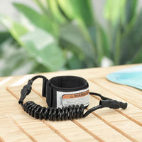 Coiled Wave Leash Heavy-Duty Surfboard Leash with Ankle Cuff Leg Rope Flexible Sturdy for Surfers, Surfing, Bodyboarding