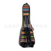 IRIN 23-Inch Ukulele Bag, Ethnic Style, Thickened, Backpack, Cotton Fabric