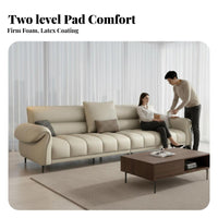 keyboard Key rearrest Sofa Italian Minimalist Design Living Room Furnishing Straight Line Configuration Couch for Interior Designers, Adults, Lounge Area