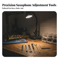 Saxophone Repair Tool Set Sturdy Metal Construction Saxophone Repair Tool Kit for Musicians, Home Maintenance
