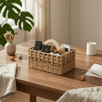 Woven Rope Storage Container Portable Rope Storage Container with Handle