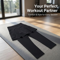 Leggings for Women UK High Waist with Pockets for Gym and Running, Nylon Pants with UPF Sun Protection, No Front Seam