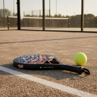 Fiberglass Surface Padel Racket Shock Absorbing Grip Padel Tennis Racket