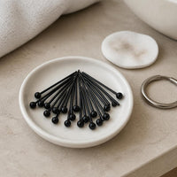 Resin Invisible Ear Studs for Newly Pierced Ears, Anti-Clogging Plastic Ear Sticks, Transparent Earring Posts for Students