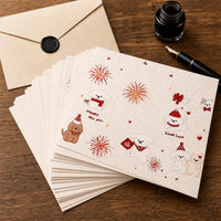 Butterfly & Puppy Themed Message Cards / Postcards for Festivals & Decoration (20-Pack)