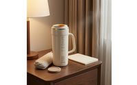 Portable Cup-Style Soy Soy Milk Machine Handled Electric Soy Soy Milk Machine Insulated Kitchen Appliance Lidded