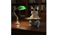 French Canine Statue Tray Distinctive Gift Suggestion French Canine Butler Statue Dog Figurine Key Holder Versatile Decor