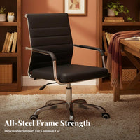 Height Adjustable Wheeled Desk Chair with Armrests fluid Rolling Casters Mesh spine pivot Chair Ergonomic Design Computer Seat Lumbar Support for Remote Workers, Students, Adults, Study Room, Workspace
