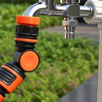 Hose Adapter Ribbed Quick Connector Leak Hose Fitting for Gardeners