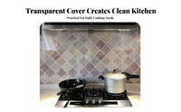 High Temperature Resistant Kitchen Hood Oil Fume Curtain Easy Installation Range Hood Fume Barrier Washable for Cooktop Top, Cooking