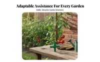 Adjustable Angle Rotating Stake Joint Reusable Garden Stake Connector Kit Sturdy Plant brace Fastener long-enduringing for verdanthouse Growers, DIY hobbyists, Gardeners, Outdoor, Backyard, Patio