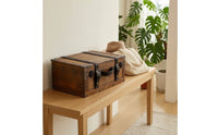 Decorative Suitcase Chest Portable Vintage Storage Trunk Versatile Storage Box with Handle for Photographers, Collectors, Photo Shoots