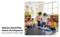 Physical Skills Development Sensory Balance Path Non-Slip Design Balance Beam Stepping Stone Set Endless Configurations Modular Stepping Blocks Lightweight & Portable for Toddlers, Preschoolers, Kindergarten, Outdoor, Playroom