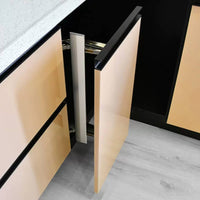 Sliding Door Hardware Kit Space-Saving Sliding Door Hardware with Rail Adjustable for Builders, Wardrobes, Cabinets, Home Renovations