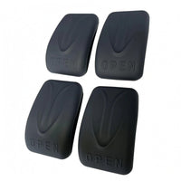 4 Pieces Interior Handle Protector Leaf Pattern Silicone Handle Cover Slip-on Door Grip Cover Embossed Lettering