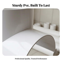 PVC Leak Repair Fitting Easy Installation Clamp-on Pipe Tee Pressure Resistant PVC Saddle Tee for Plumbers, Handymen, Bathrooms, Basements, Workshop